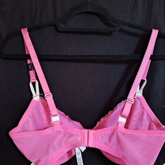 ❤NEW Victoria's Secret 36DD Pink Bra Underwire Lace Demi Adjust to Racerback NWT - Picture 4 of 11